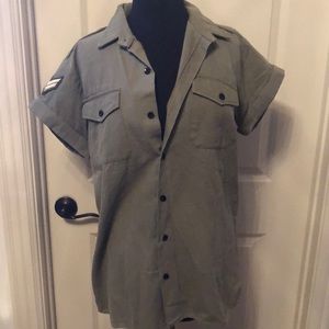 One Teaspoon army green top